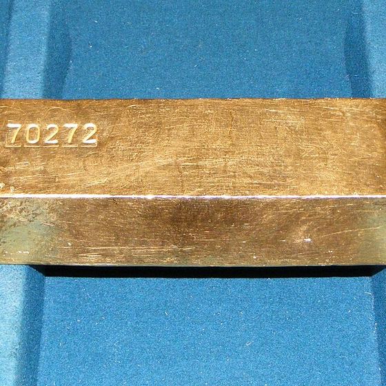 24k gold bar, 1 kilogram